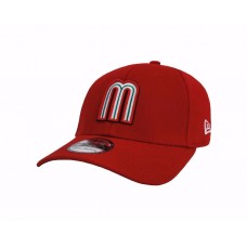 NEW ERA 39Thirty WBC Mexico Red Stretch Fitted Adult Beisbol Baseball Cap Hat  eb-19132394